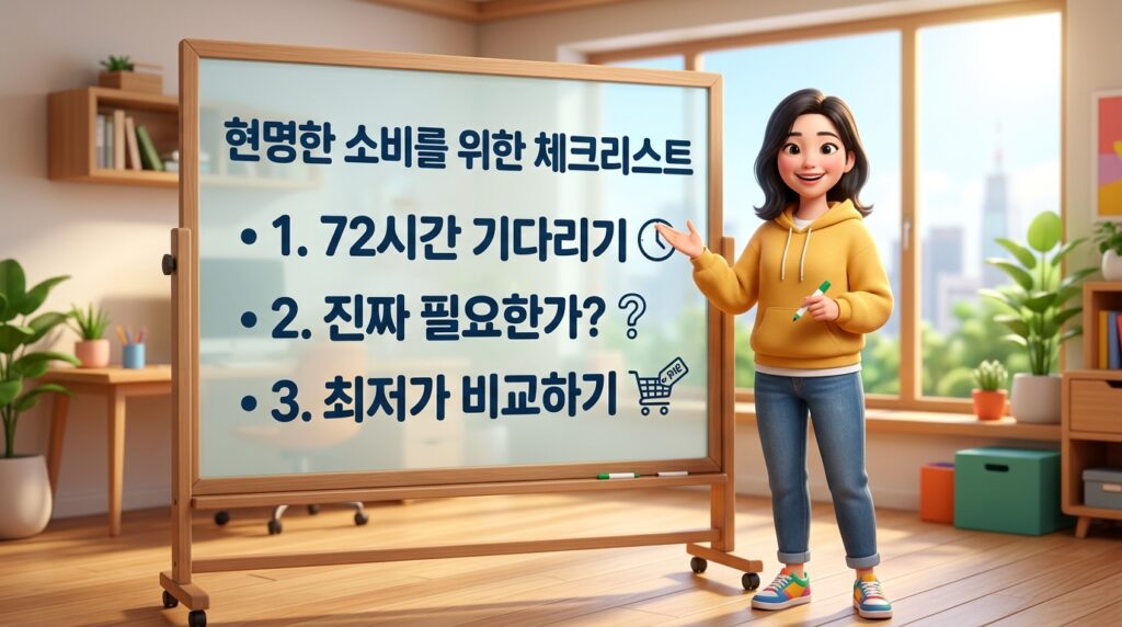 마케팅에 속지 않는 법 솔루션을 시각화한 그래픽
