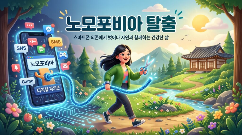 뇌의 도파민 보상 회로와 디지털 디톡스를 표현한 인포그래픽
